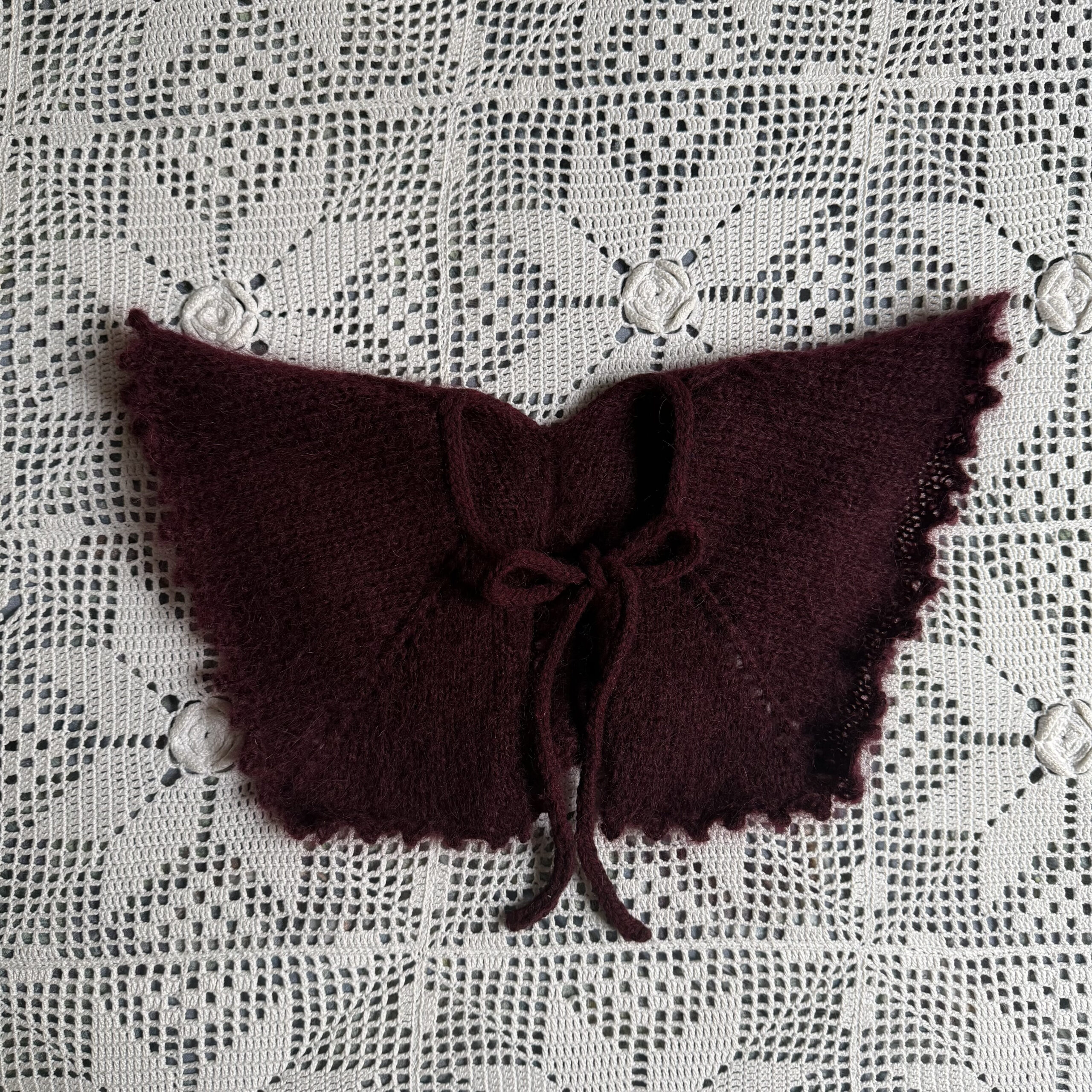 Il Colletto marchigiano burgundy mohair - Image 3