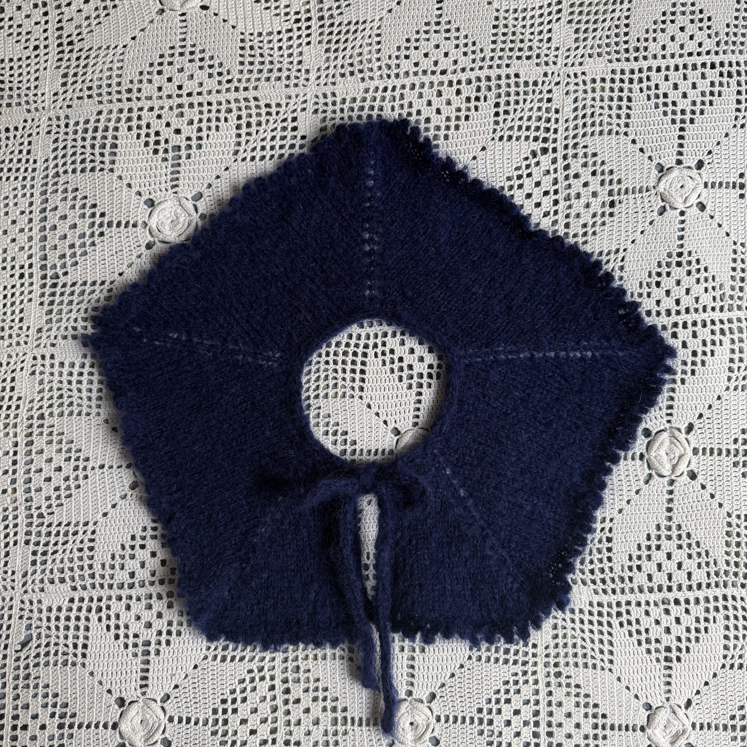 Il Colletto marchigiano navy blue mohair - Image 1