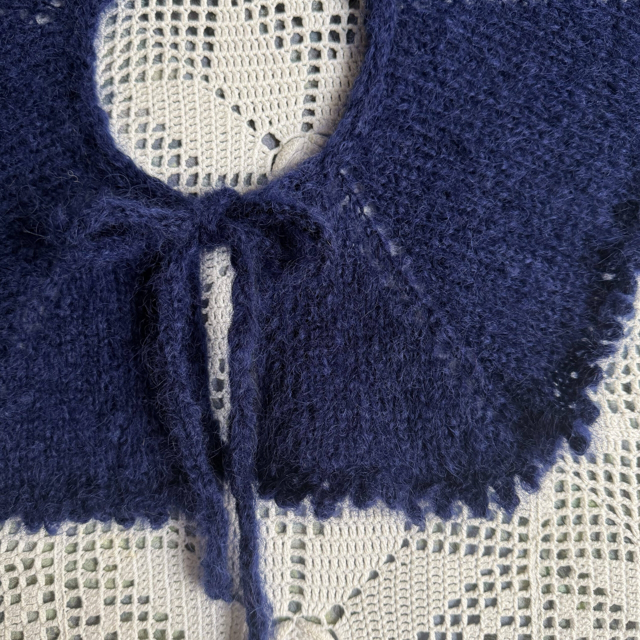 Il Colletto marchigiano navy blue mohair - Image 2