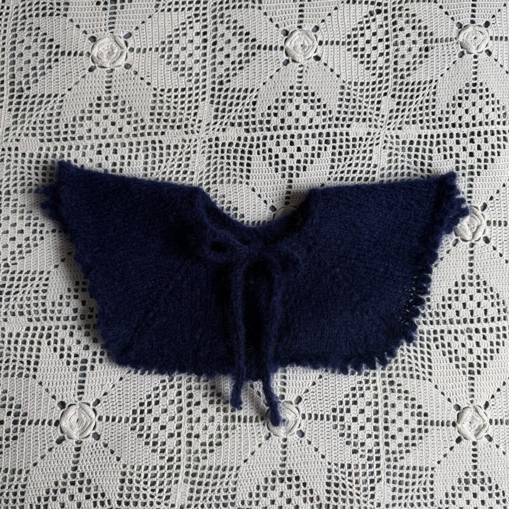 Il Colletto marchigiano navy blue mohair