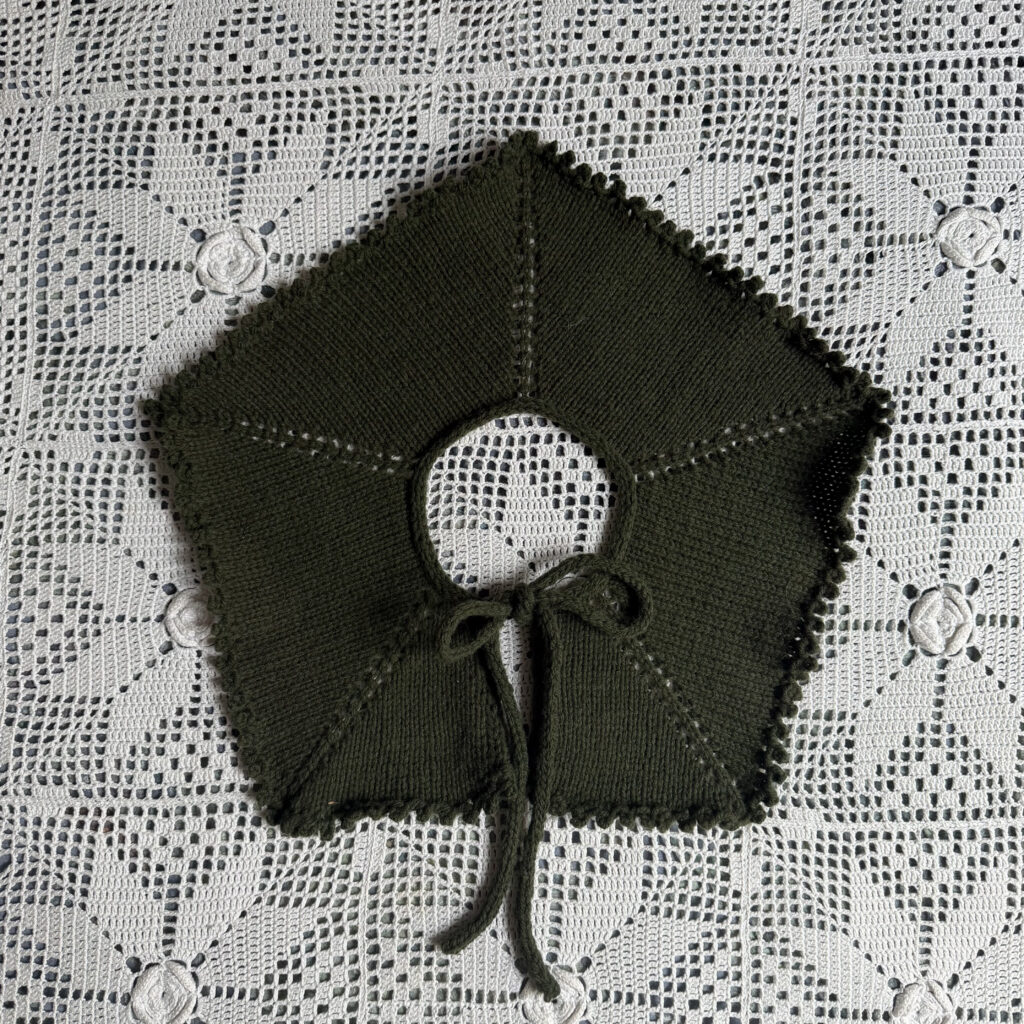 Il Colletto marchigiano olive green merinos