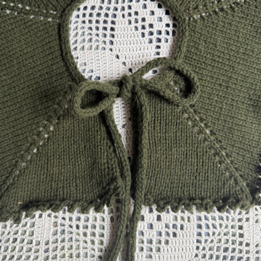 Il Colletto marchigiano olive green merinos