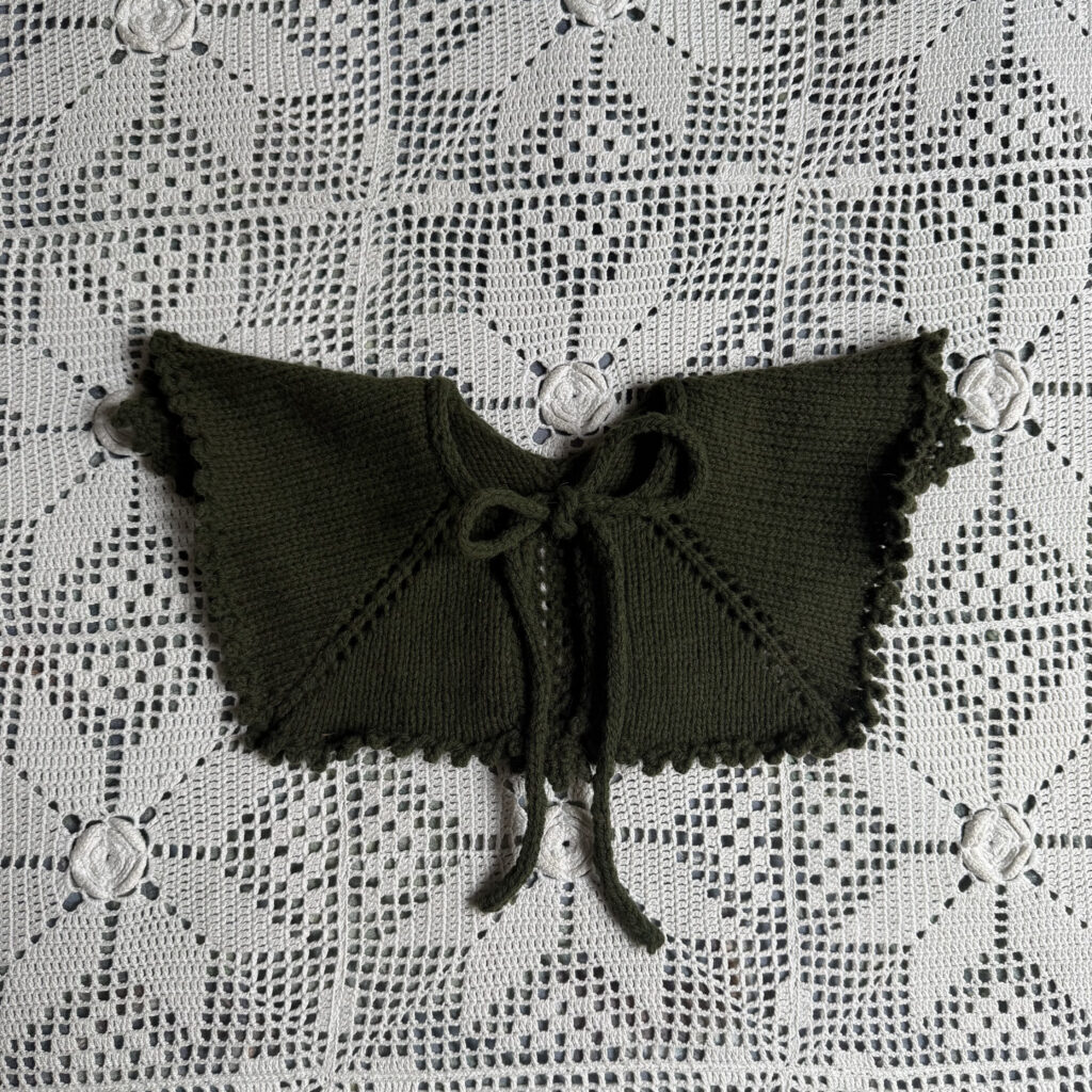 Il Colletto marchigiano olive green merinos