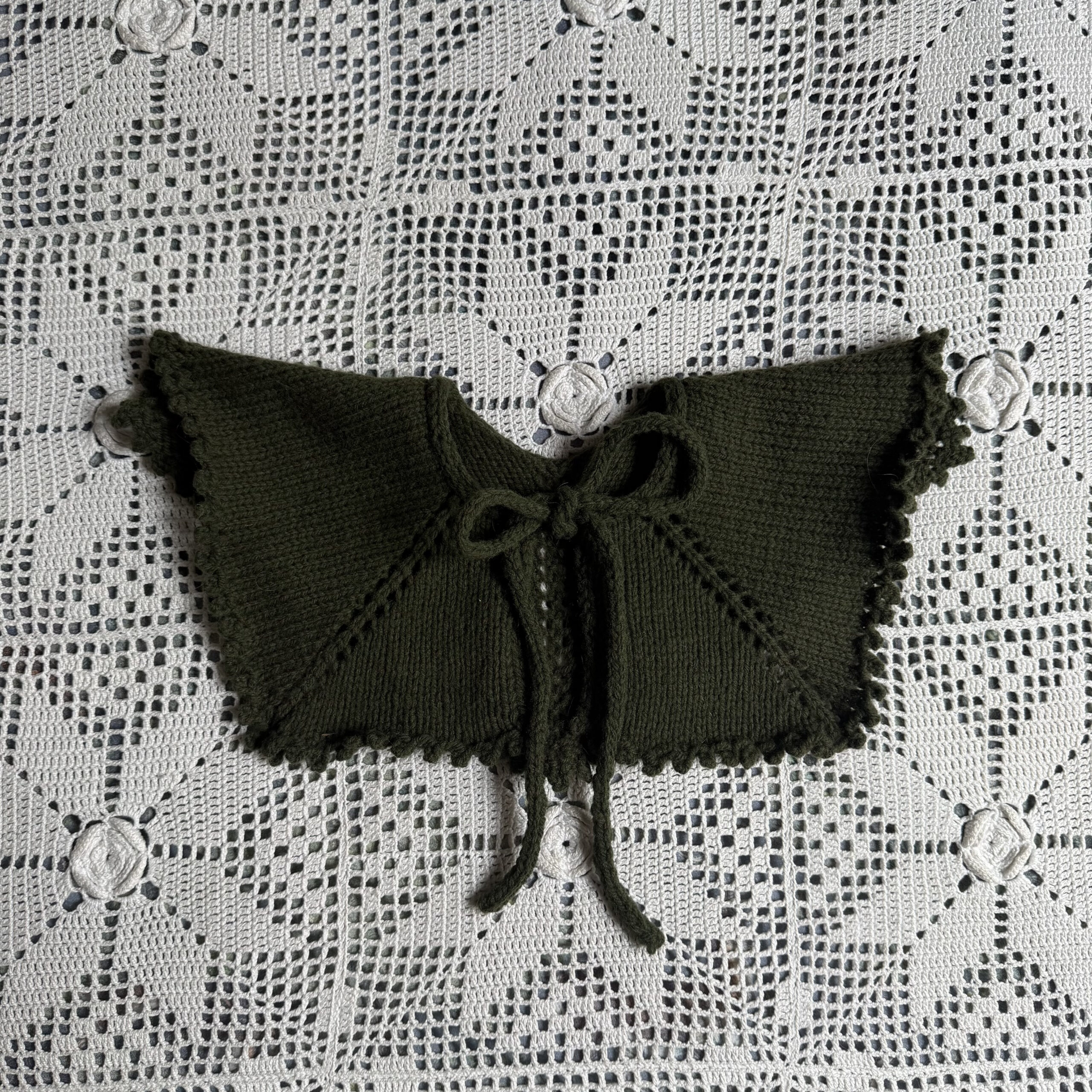 Il Colletto marchigiano olive green merinos - Image 3